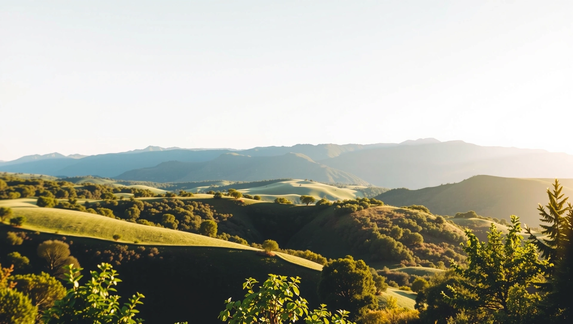 A serene landscape with soft light, symbolizing health and natural beauty